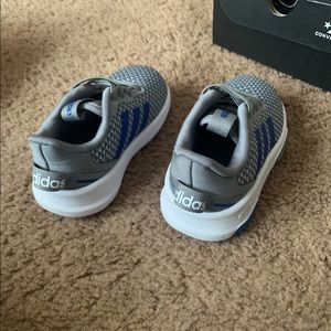 Adidas Blue,Gray, & White size 4 toddler shoes💙